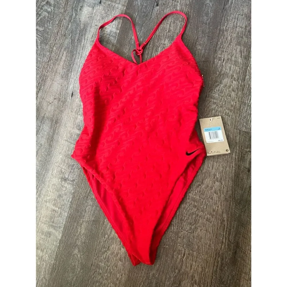 Nike Swoosh‎ Link Y-back One-Piece Swimsuit-Size Medium